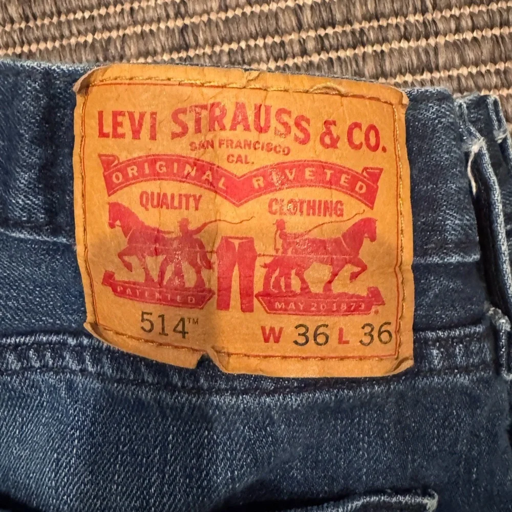 Levi's 514 Slim Straight Dark Blue Jeans